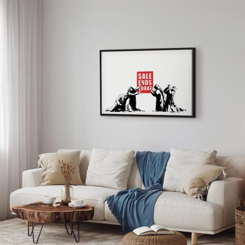 Obraz - Wyprzedaż (1-częściowy) pionowy 90x60 W ramie drewnianej czarnej