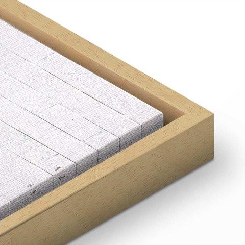 Obraz - Latająca lodówka (1-częściowy) szeroki 120x80 W ramie drewnianej naturalnej