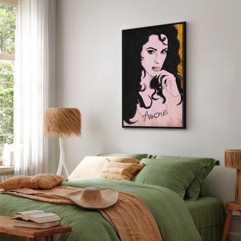 Obraz - Amore Mio (1-częściowy) pionowy 60x90 W ramie drewnianej czarnej