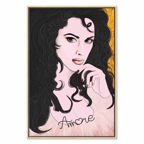 Obraz - Amore Mio (1-częściowy) pionowy 80x120 W ramie drewnianej naturalnej