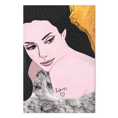 Obraz - Zmysłowo i miłośnie (1-częściowy) pionowy 20x30 Akustyczny
