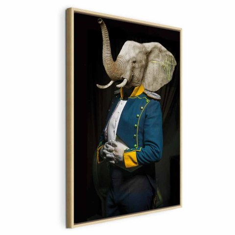 Obraz - Audiencja (1-częściowy) pionowy 40x60 W ramie drewnianej naturalnej