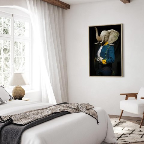Obraz - Audiencja (1-częściowy) pionowy 60x90 W ramie drewnianej naturalnej