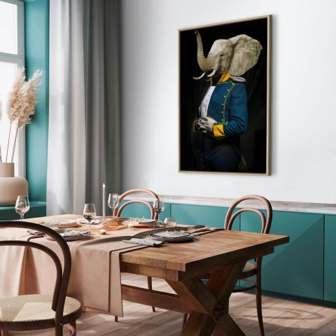 Obraz - Audiencja (1-częściowy) pionowy 60x90 W ramie drewnianej naturalnej