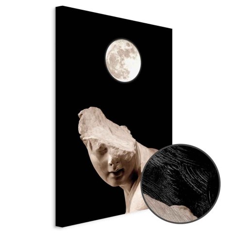 Obraz - Księżyc i posąg (1-częściowy) pionowy 20x30 Premium Print