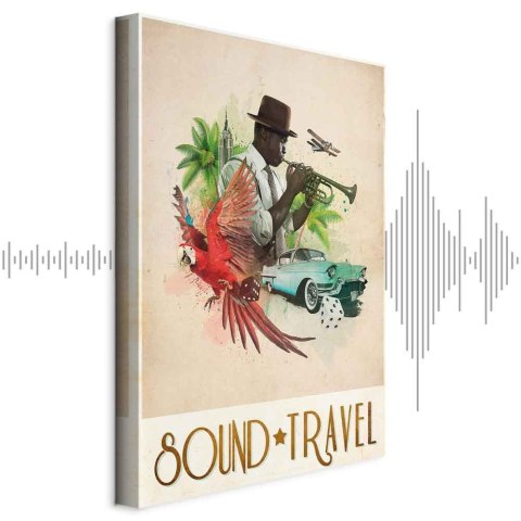 Obraz - Sound Travel (1-częściowy) pionowy 40x60 Akustyczny