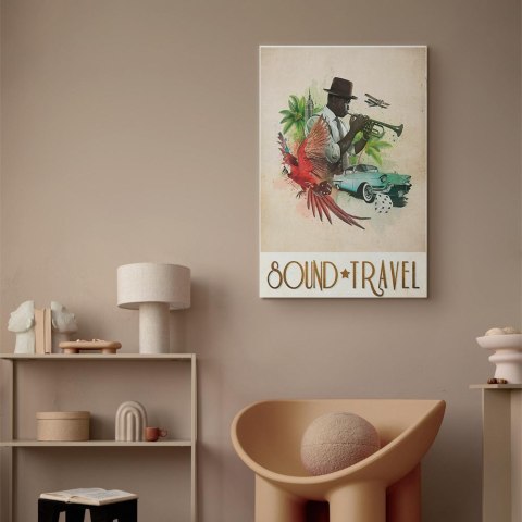 Obraz - Sound Travel (1-częściowy) pionowy 40x60 Na płótnie włoskim