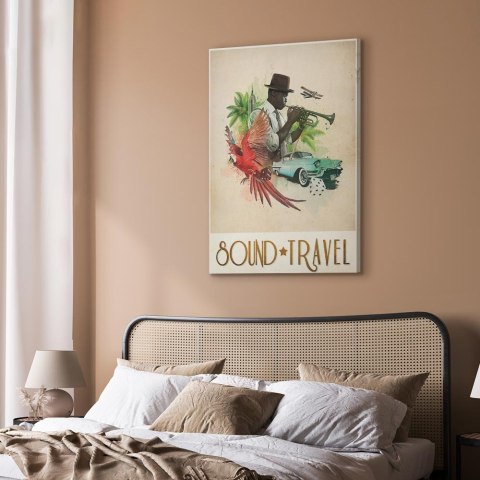 Obraz - Sound Travel (1-częściowy) pionowy 60x90 Akustyczny