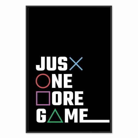 Obraz - Binge Gaming 40x60 W ramie drewnianej czarnej
