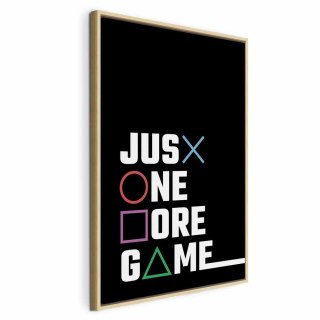 Obraz - Binge Gaming 40x60 W ramie drewnianej naturalnej