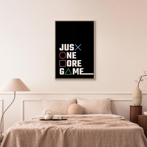 Obraz - Binge Gaming 40x60 W ramie drewnianej naturalnej