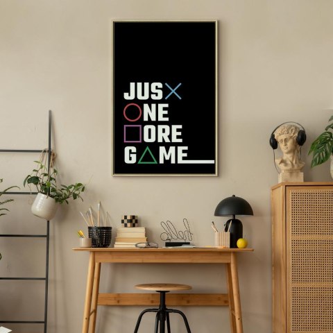 Obraz - Binge Gaming 40x60 W ramie drewnianej naturalnej