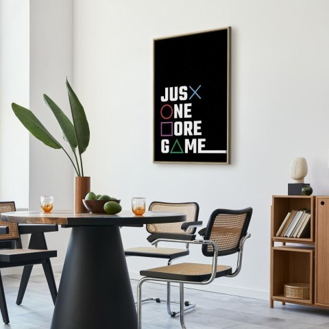 Obraz - Binge Gaming 60x90 W ramie drewnianej naturalnej