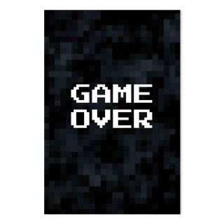 Obraz - Game Over w pikselach 60x90 Premium Print