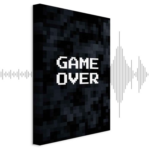 Obraz - Game Over w pikselach 80x120 Akustyczny