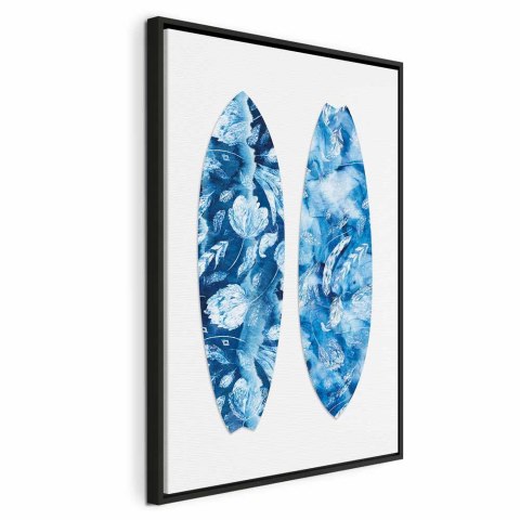 Obraz - Wodna zabawa (1-częściowy) pionowy 80x120 W ramie drewnianej czarnej