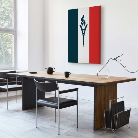 Obraz - Znicz na tle flagi Francji 20x30 Akustyczny