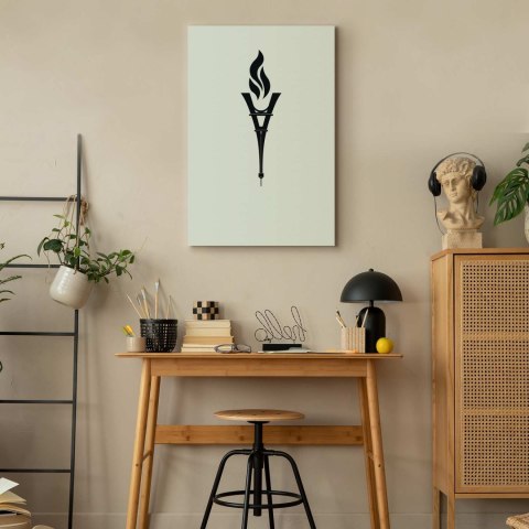 Obraz - Znicz w kształcie odwróconej wieży Eiffla 40x60 Na płótnie włoskim