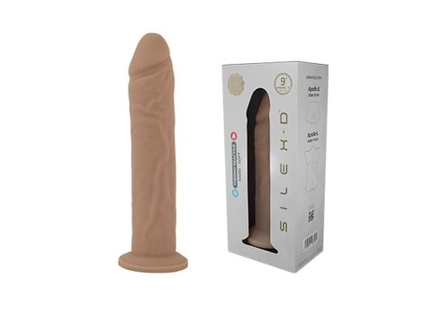 Dildo z Przyssawką płynny Silikon 22,9 cm cieliste realistyczne Technologia termoaktywna
