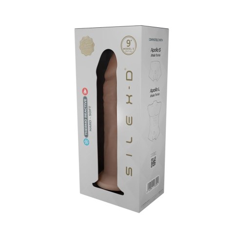 Dildo z Przyssawką płynny Silikon 22,9 cm cieliste realistyczne Technologia termoaktywna