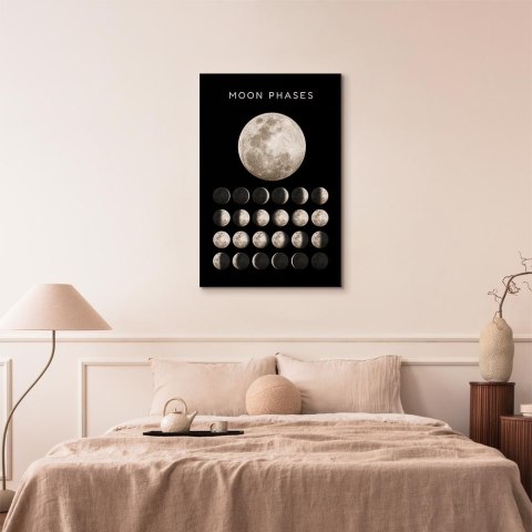 Obraz - Fazy księżyca (1-częściowy) pionowy 60x90 Premium Print