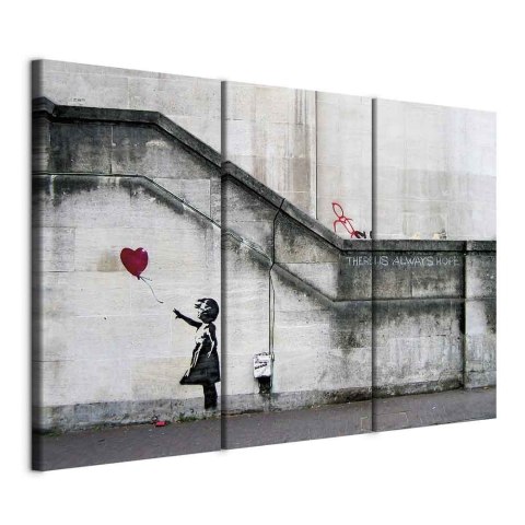 Obraz - Girl With a Balloon by Banksy 60x40 Standard