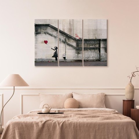 Obraz - Girl With a Balloon by Banksy 60x40 Standard