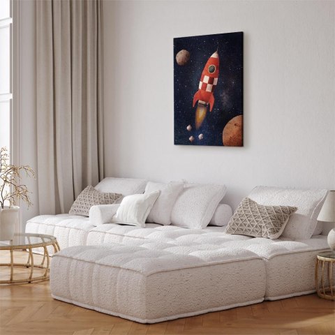 Obraz - Rakietą w nieznane (1-częściowy) pionowy 20x30 Na płótnie włoskim
