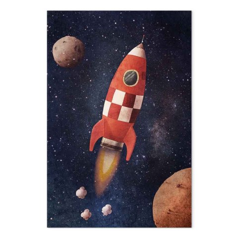 Obraz - Rakietą w nieznane (1-częściowy) pionowy 20x30 Standard