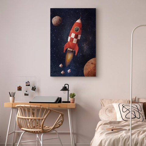 Obraz - Rakietą w nieznane (1-częściowy) pionowy 20x30 Standard