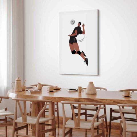 Obraz - Gracz piłki siatkowej na białym tle - ilustracja 20x30 Standard