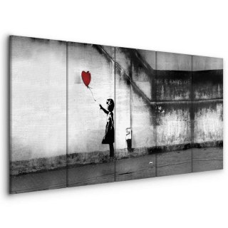 Obraz - Banksy: Uciekający balon 200x80 Standard