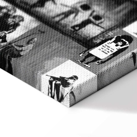 Obraz - Street Art: Banksy 120x80 Standard