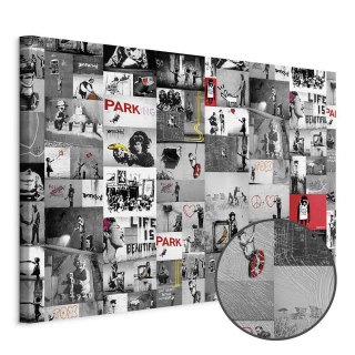 Obraz - Street Art: Banksy 30x20 Premium Print
