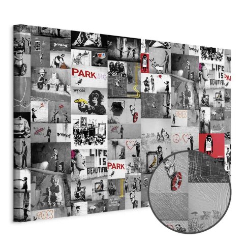 Obraz - Street Art: Banksy 30x20 Premium Print