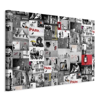 Obraz - Street Art: Banksy 60x40 Standard