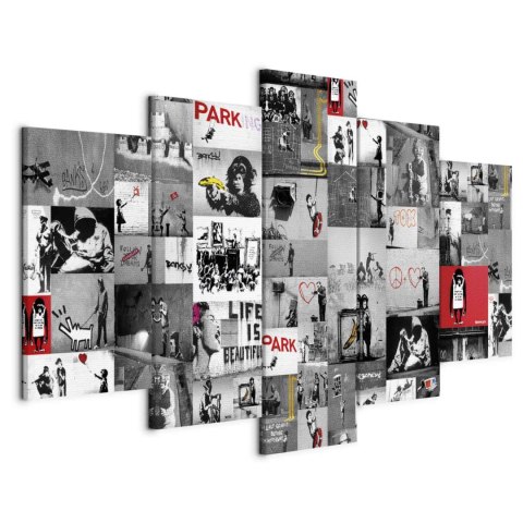 Obraz - Street Art: Banksy IV 200x100 Standard