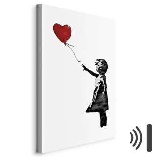 Obraz - Banksy: Dziewczynka z balonem (1-częściowy) pionowy 40x60 Akustyczny