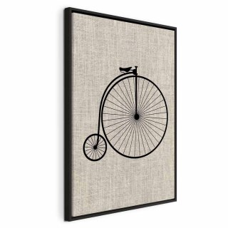 Obraz - Rower vintage (1-częściowy) pionowy 80x120 W ramie drewnianej czarnej