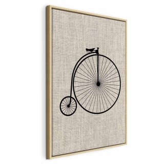 Obraz - Rower vintage (1-częściowy) pionowy 80x120 W ramie drewnianej naturalnej