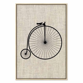 Obraz - Rower vintage (1-częściowy) pionowy 80x120 W ramie drewnianej naturalnej