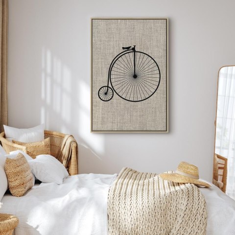 Obraz - Rower vintage (1-częściowy) pionowy 80x120 W ramie drewnianej naturalnej