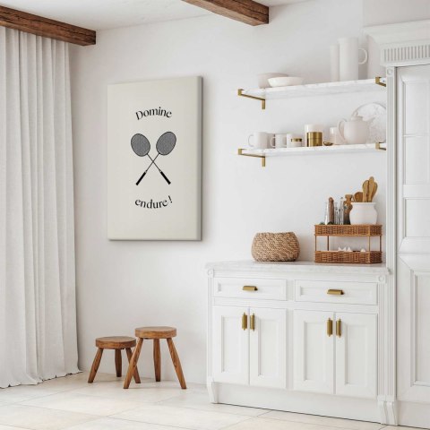 Obraz - Czarne rakiety do badmintona 40x60 Standard