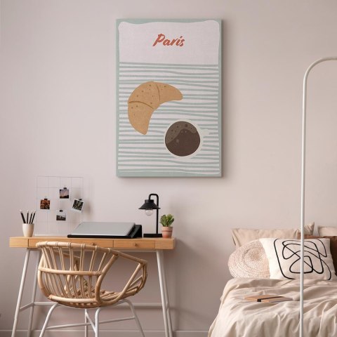 Obraz - Paryskie śniadanie (1-częściowy) pionowy 20x30 Na płótnie włoskim