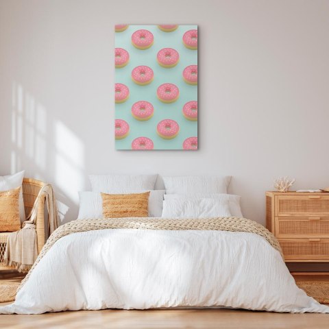 Obraz - Pastelowe donuty (1-częściowy) pionowy 20x30 Na płótnie włoskim