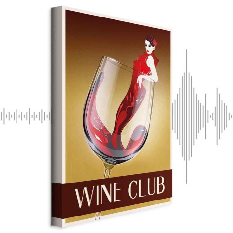 Obraz - Wine Club (1-częściowy) pionowy 40x60 Akustyczny