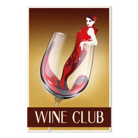 Obraz - Wine Club (1-częściowy) pionowy 40x60 Akustyczny