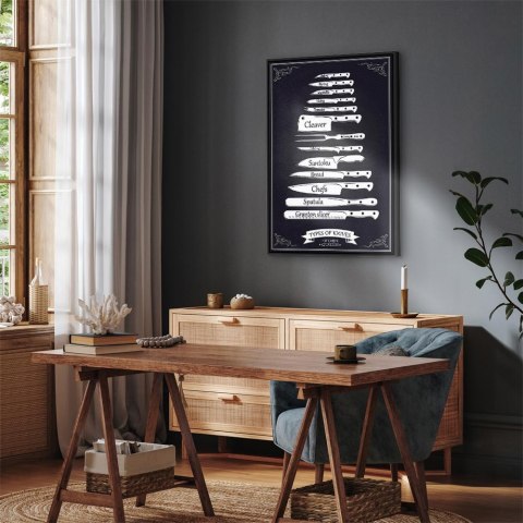 Obraz - Kuchenna kolekcja (1-częściowy) pionowy 40x60 W ramie drewnianej czarnej