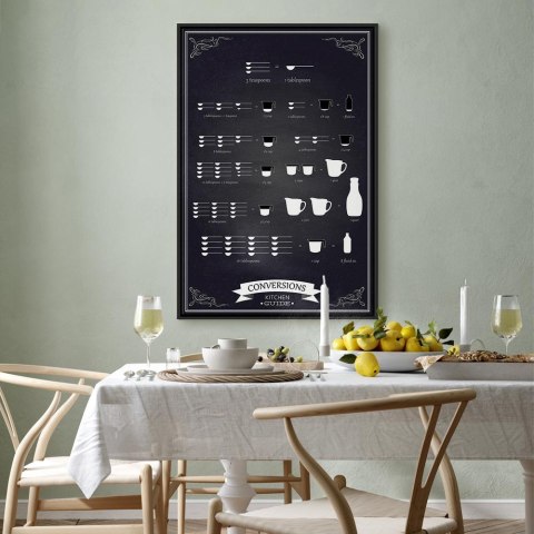 Obraz - Kuchenny pomocnik (1-częściowy) pionowy 80x120 W ramie drewnianej czarnej