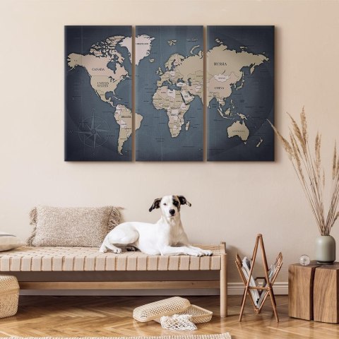 Obraz - Antracytowy świat 90x60 Akustyczny